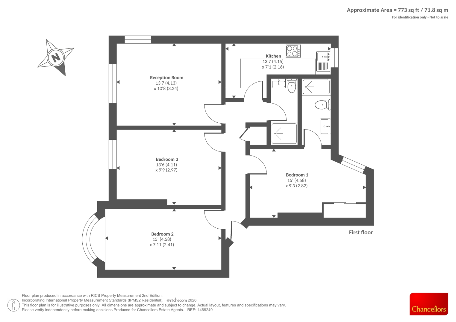 179, Scott Ellis Gardens, London floorplan