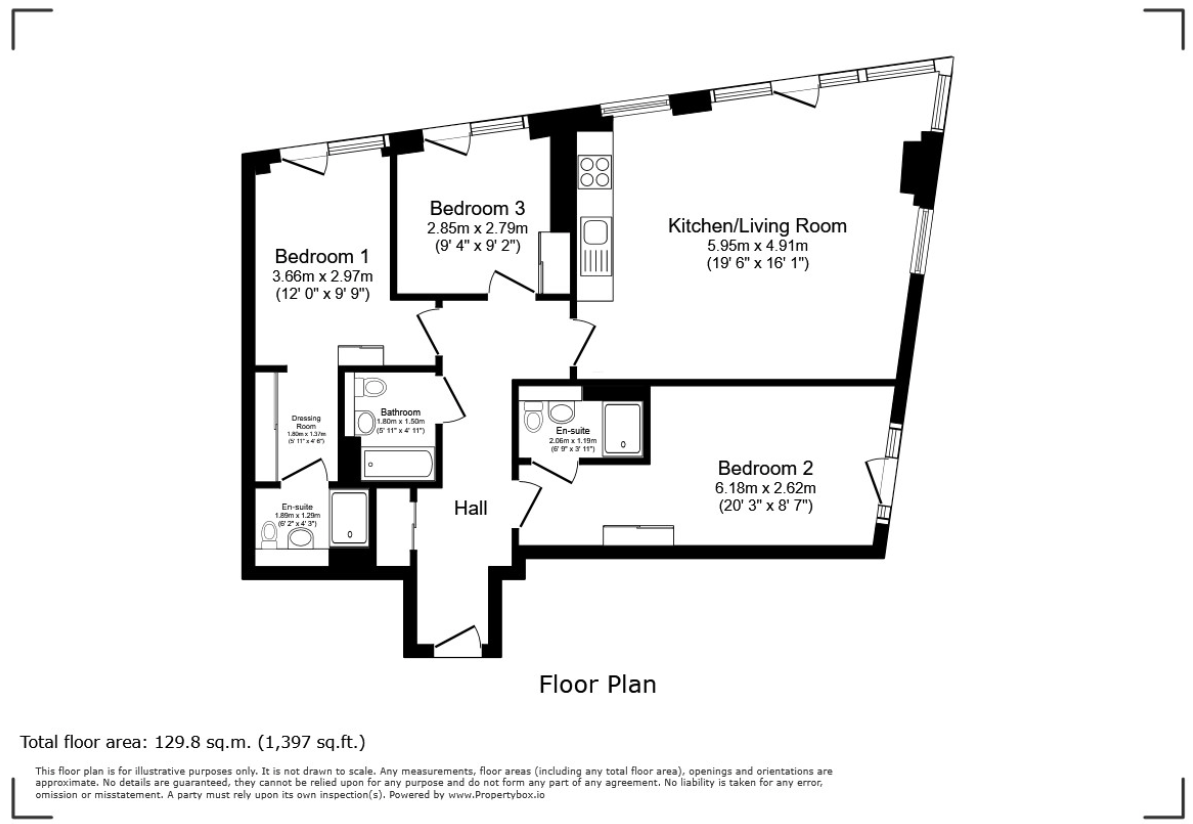 South Tower, Owen Street floorplan