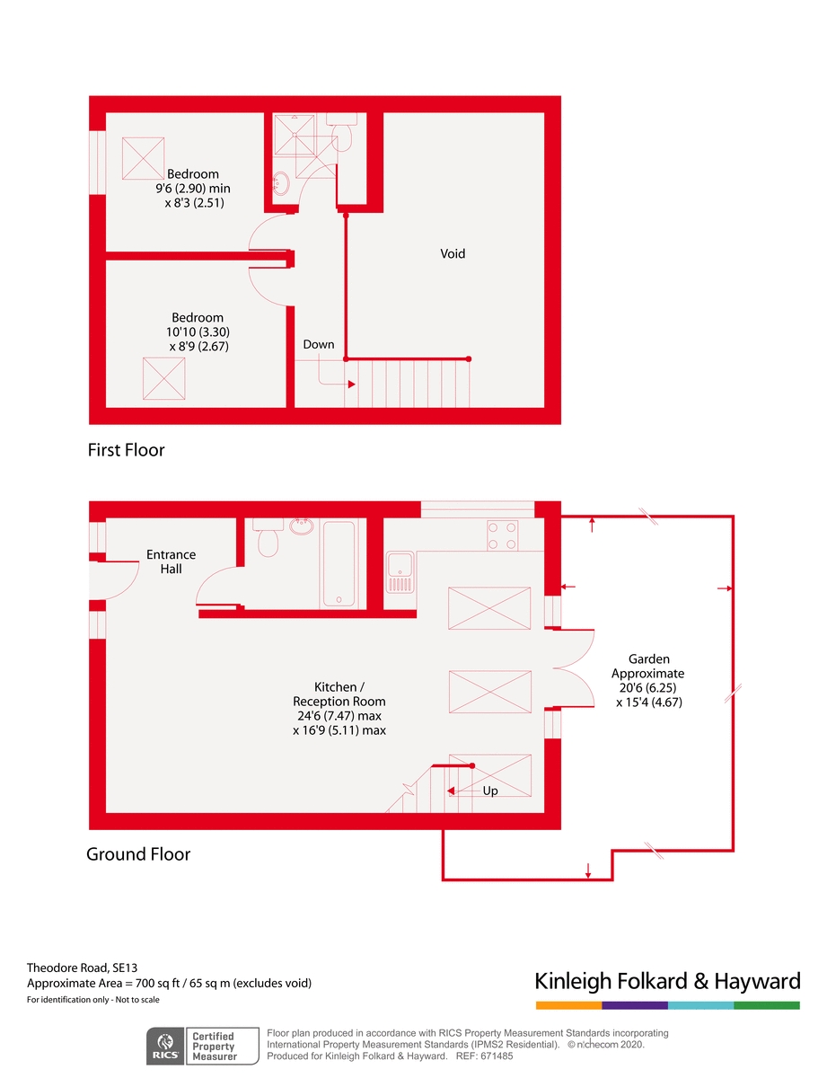 Pied A Terre,, Theodore Road, London floorplan