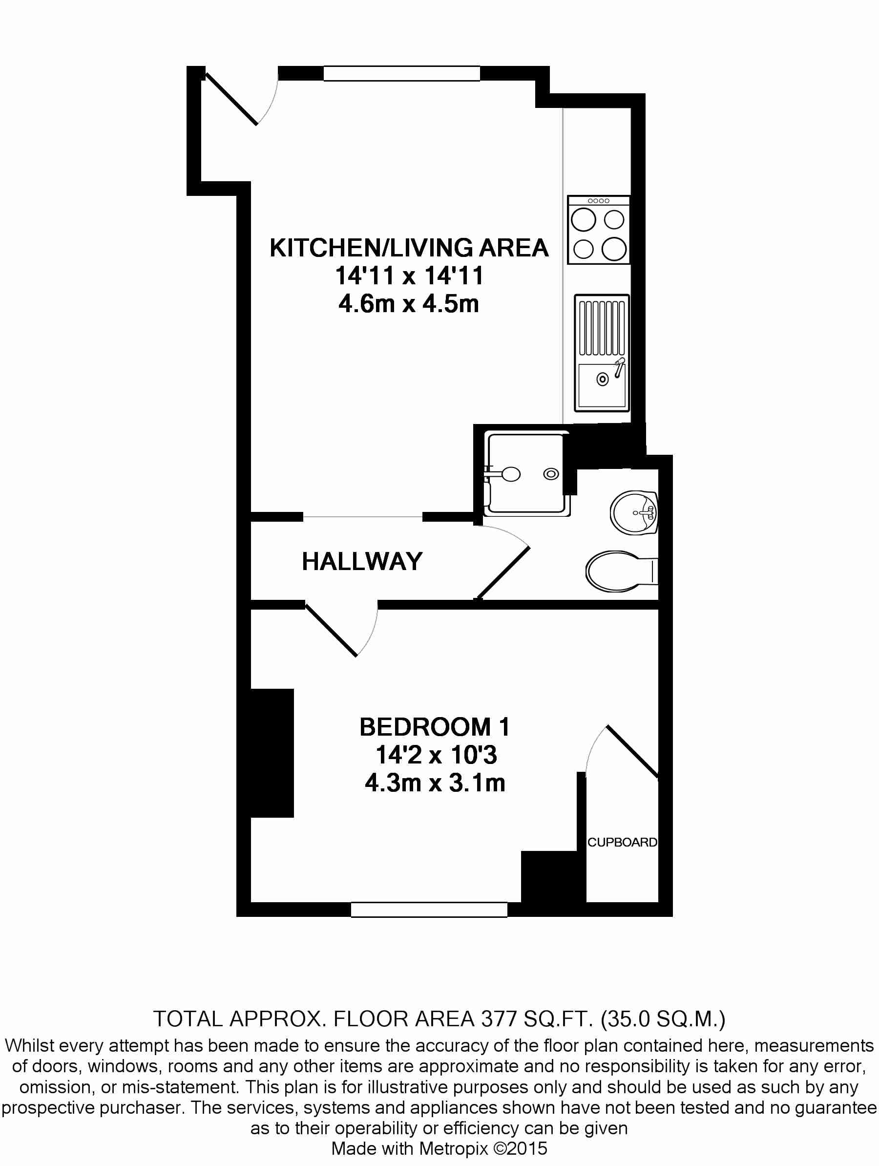 1 Bedrooms Flat to rent in Hartley Avenue, Leeds LS6