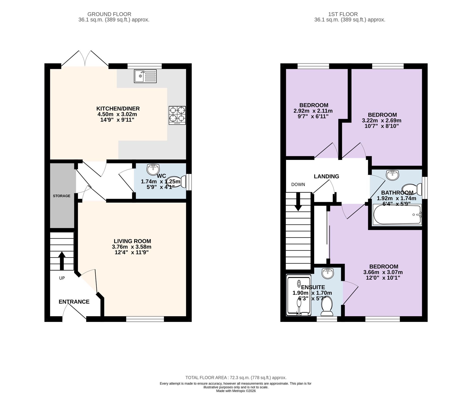 23 Fuchsia Way, Preston floorplan