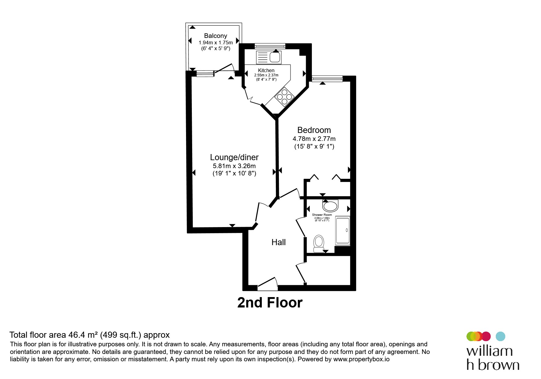 Flat 20, Kennedy Court, Fish Hill, Royston floorplan