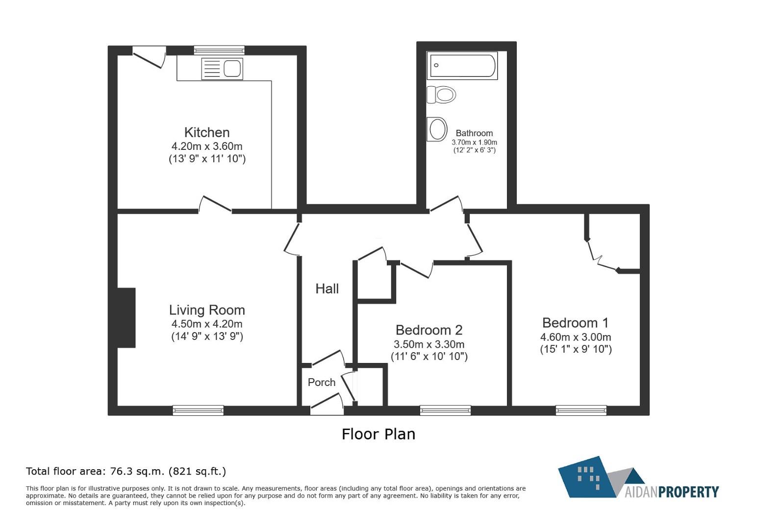 1, Wynyard Street, Sunderland floorplan