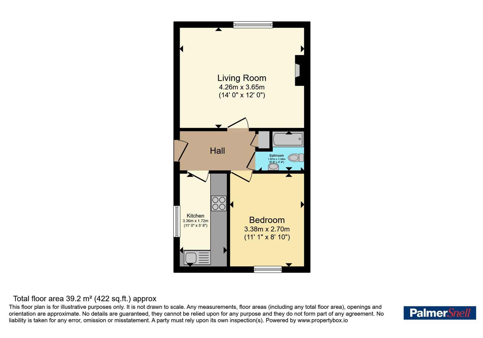Flat 1, 18, Rodwell Road, Dorset floorplan