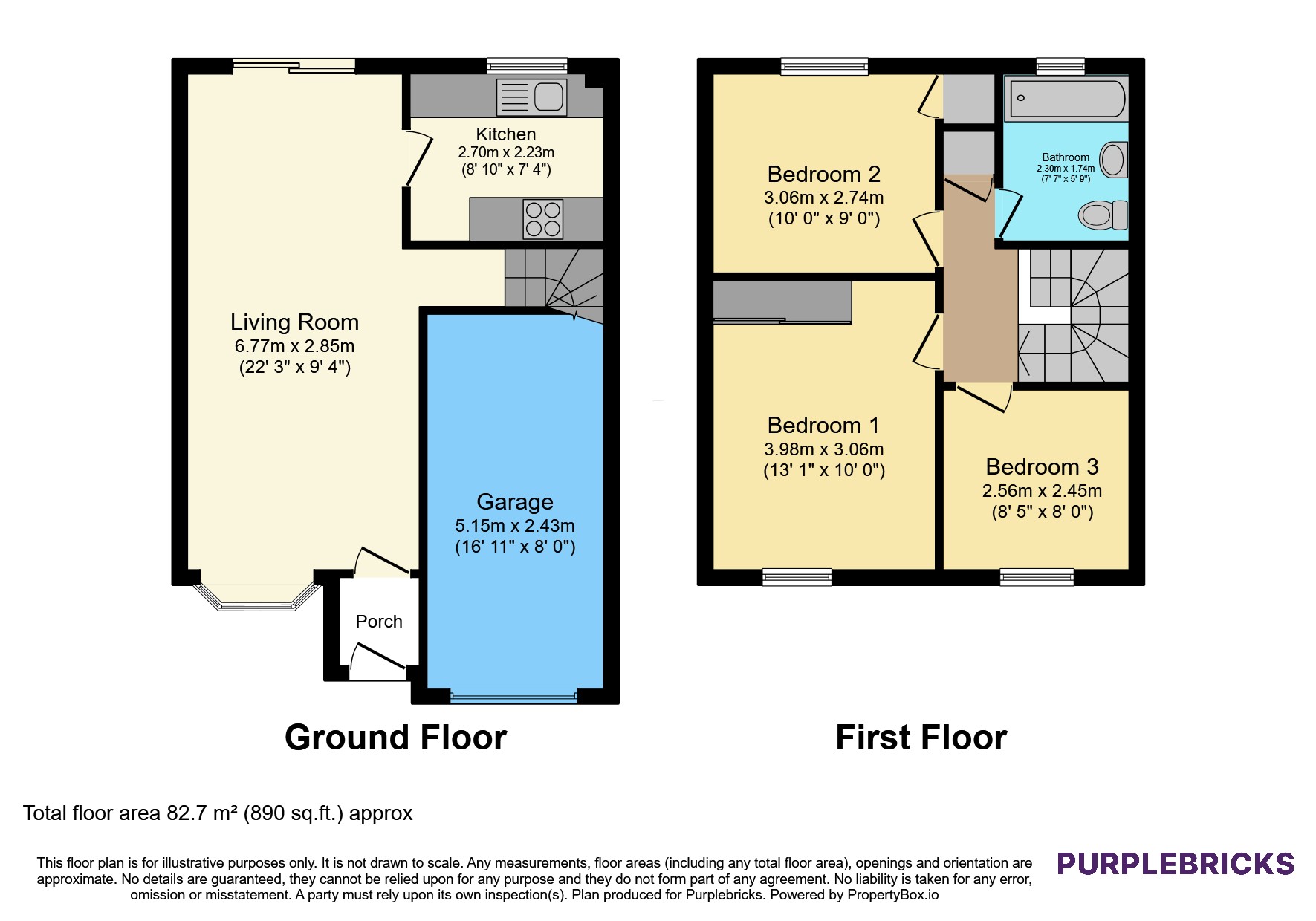 43, Jones Close, Bristol floorplan
