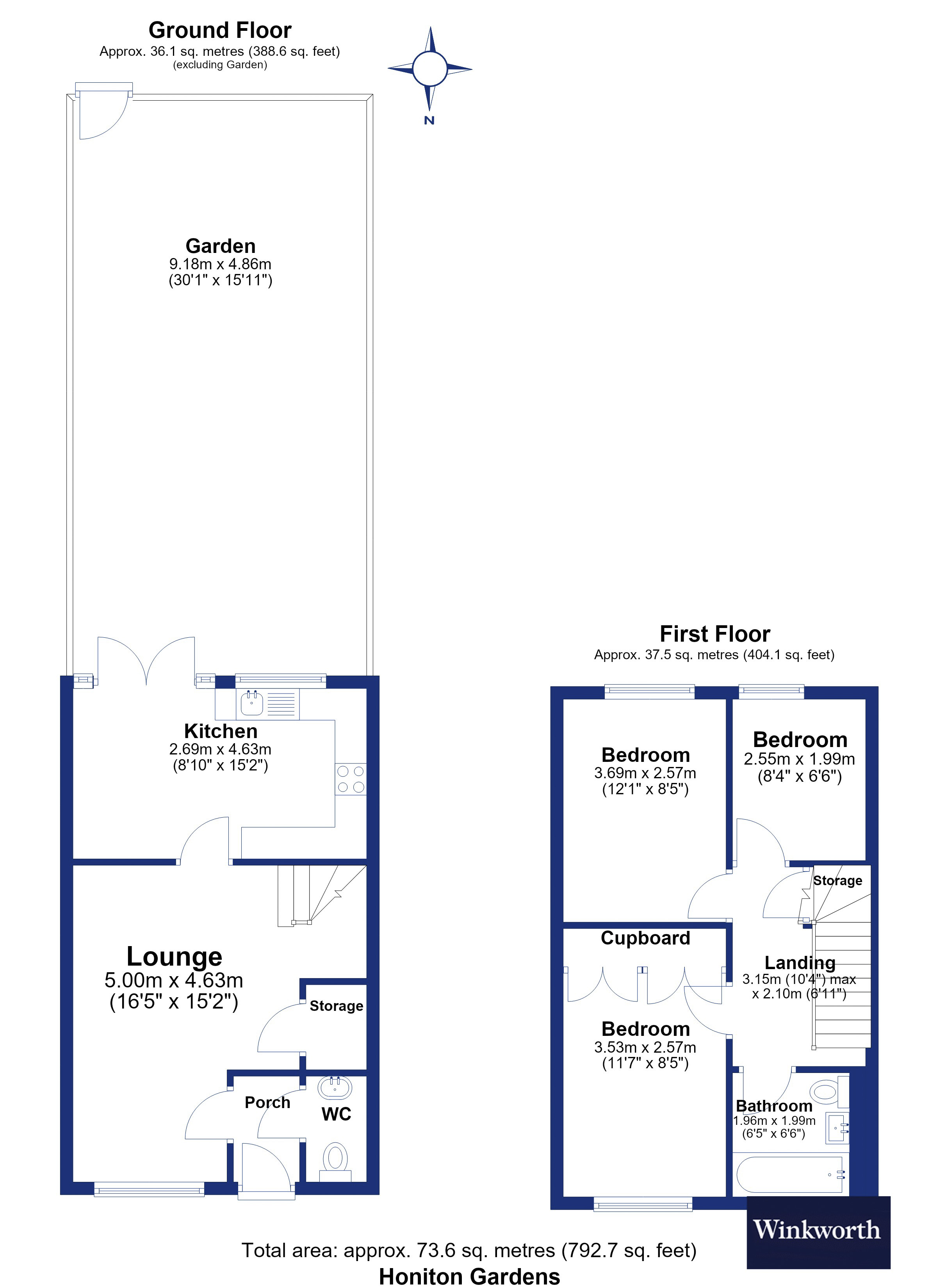 22, Honiton Gardens, London floorplan
