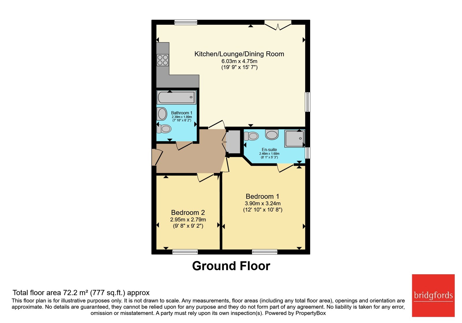 Flat 2, 77, Marland Way, Manchester floorplan