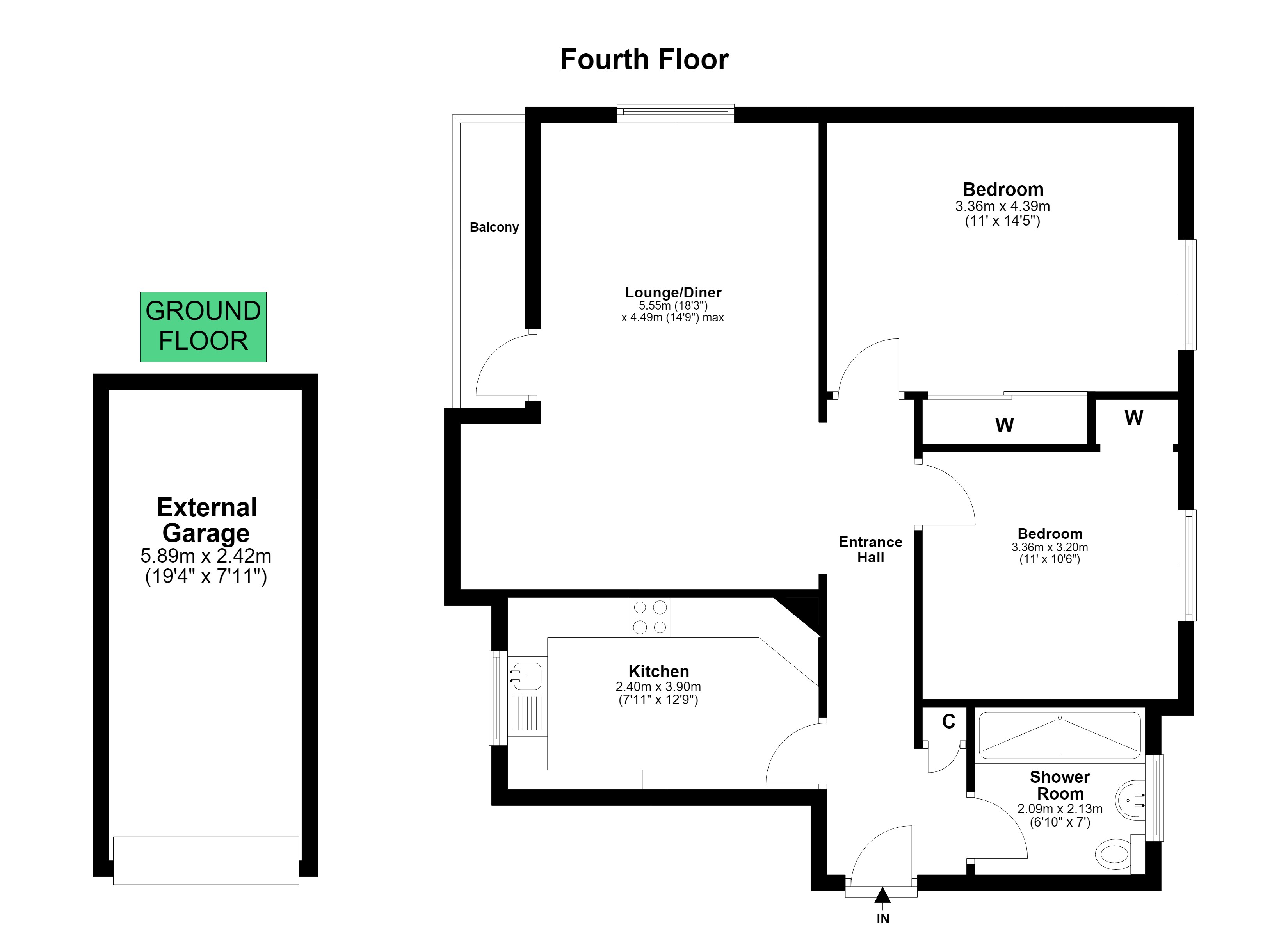1/14, Pentland Drive, Edinburgh floorplan