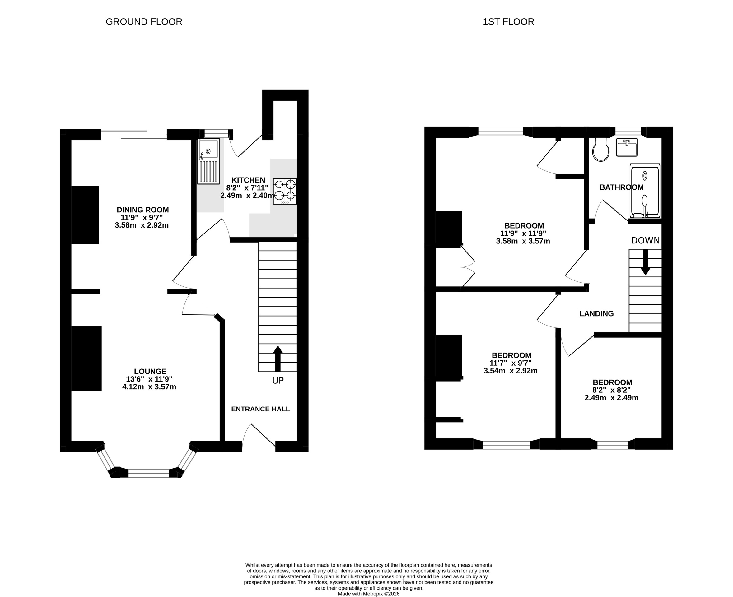 64 Kings Weston Avenue, Bristol floorplan