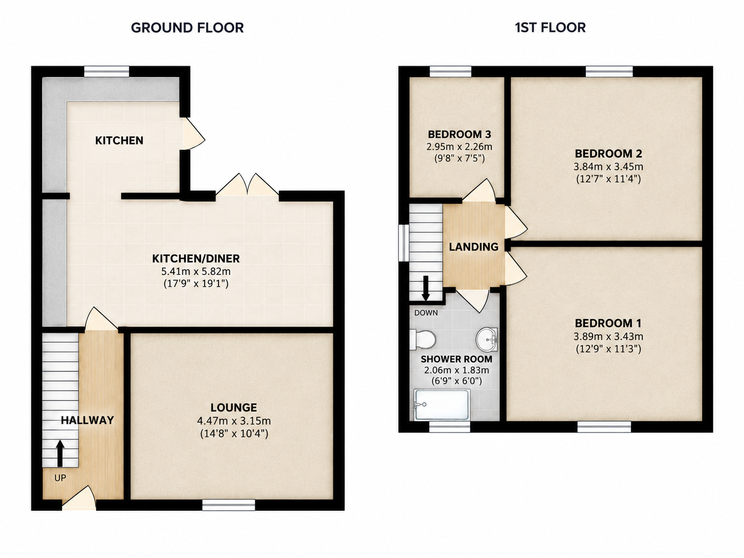 Heol Gerrig, Swansea floorplan