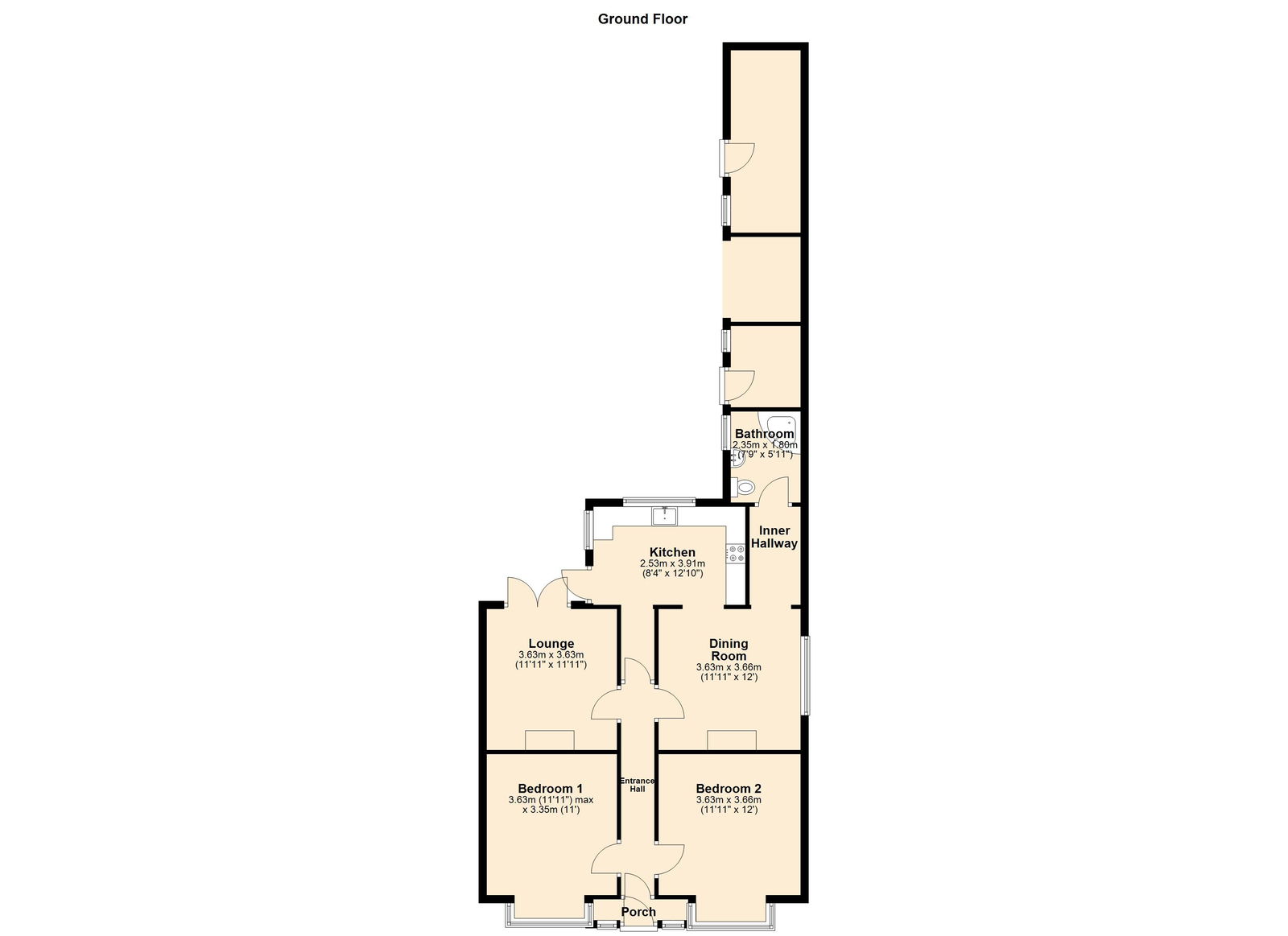 291, Lichfield Road, Burton-on-trent floorplan