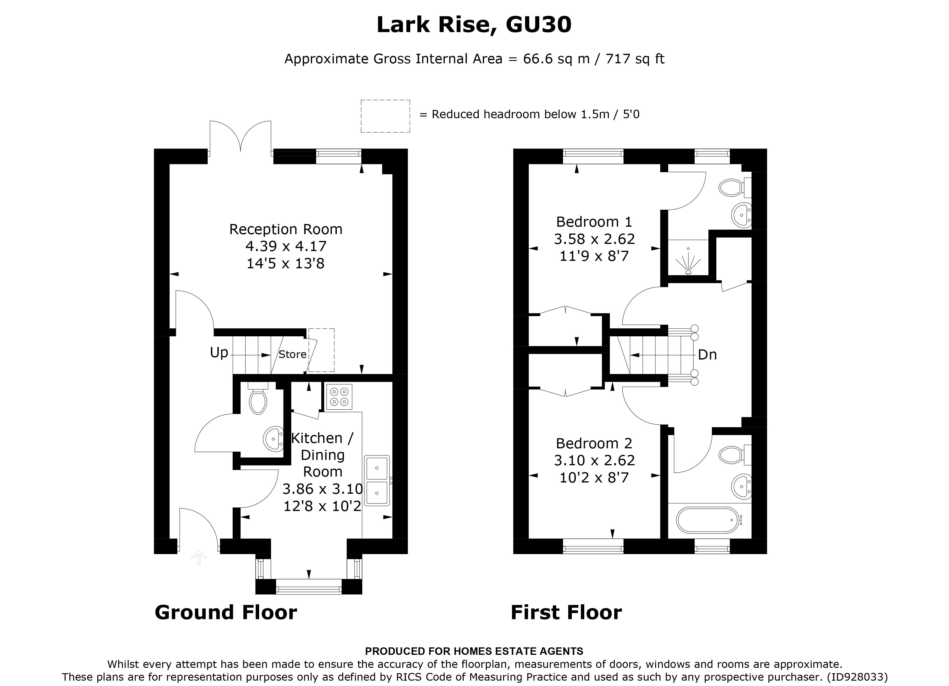57, Lark Rise, Liphook floorplan