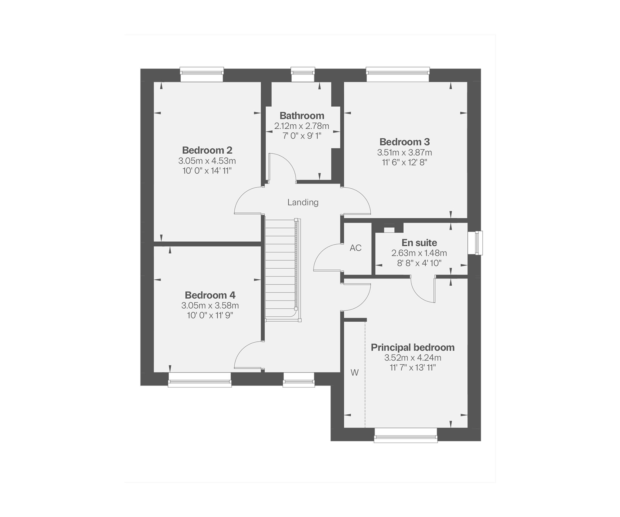 Plot 18, The Hudson, Mapperley Meadows, Nottingham floorplan
