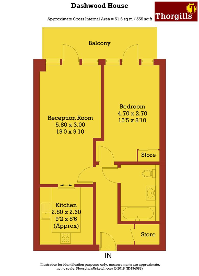 1 Bedrooms Flat to rent in Dashwood House, Ealing, London W5