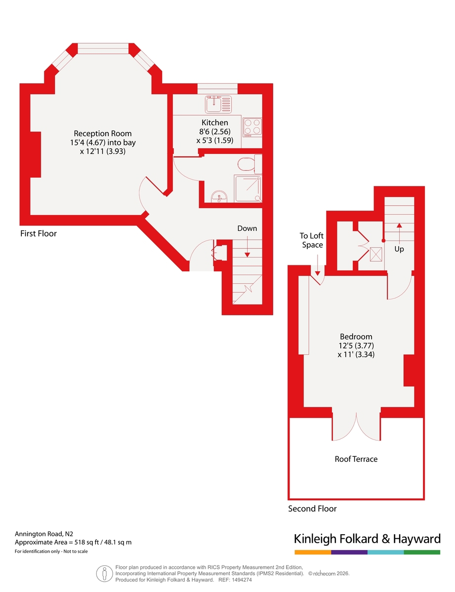 Flat 4, 9, Annington Road, London floorplan
