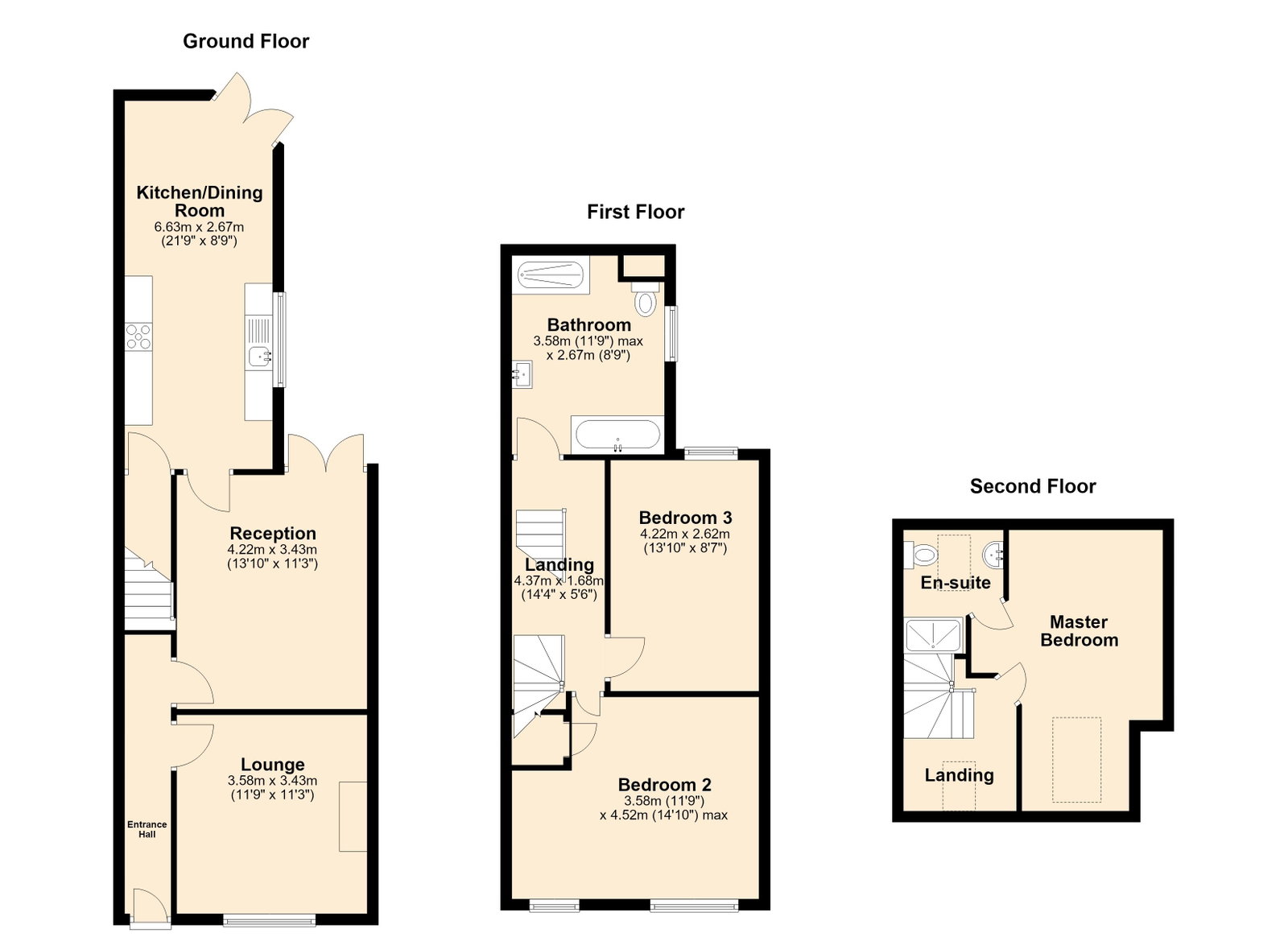 76, Bernard Street, Swadlincote floorplan