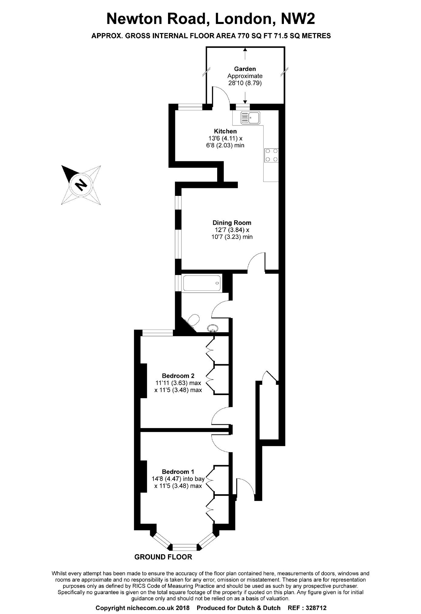 Newton Road, London floorplan