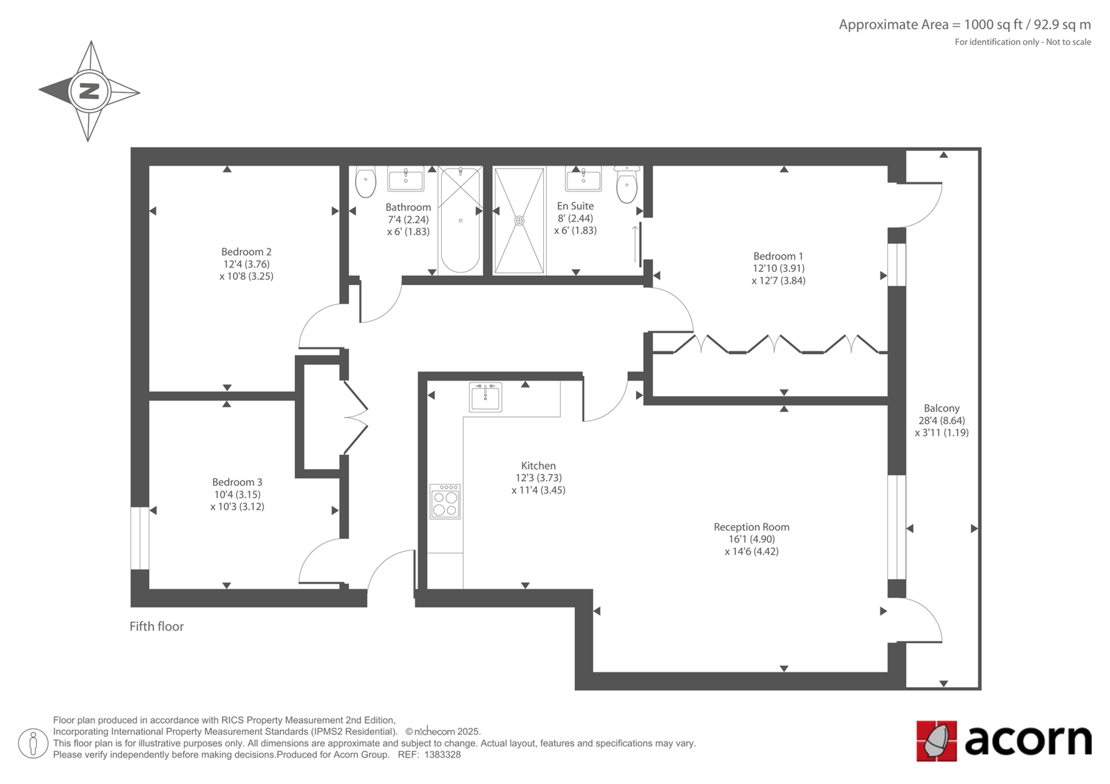 Apartment 82, 2, Woods Road, London floorplan