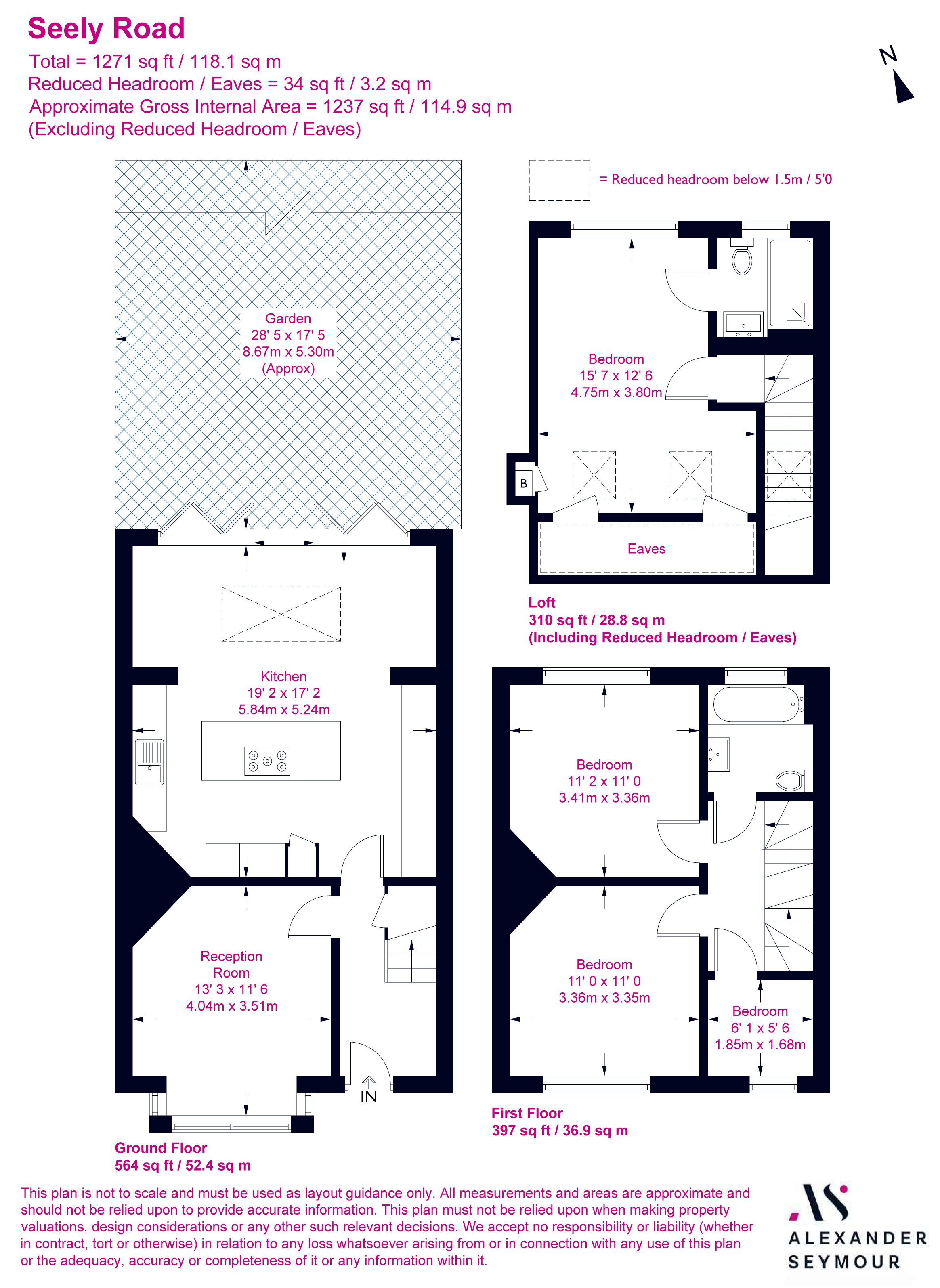 175, Seely Road, Tooting floorplan