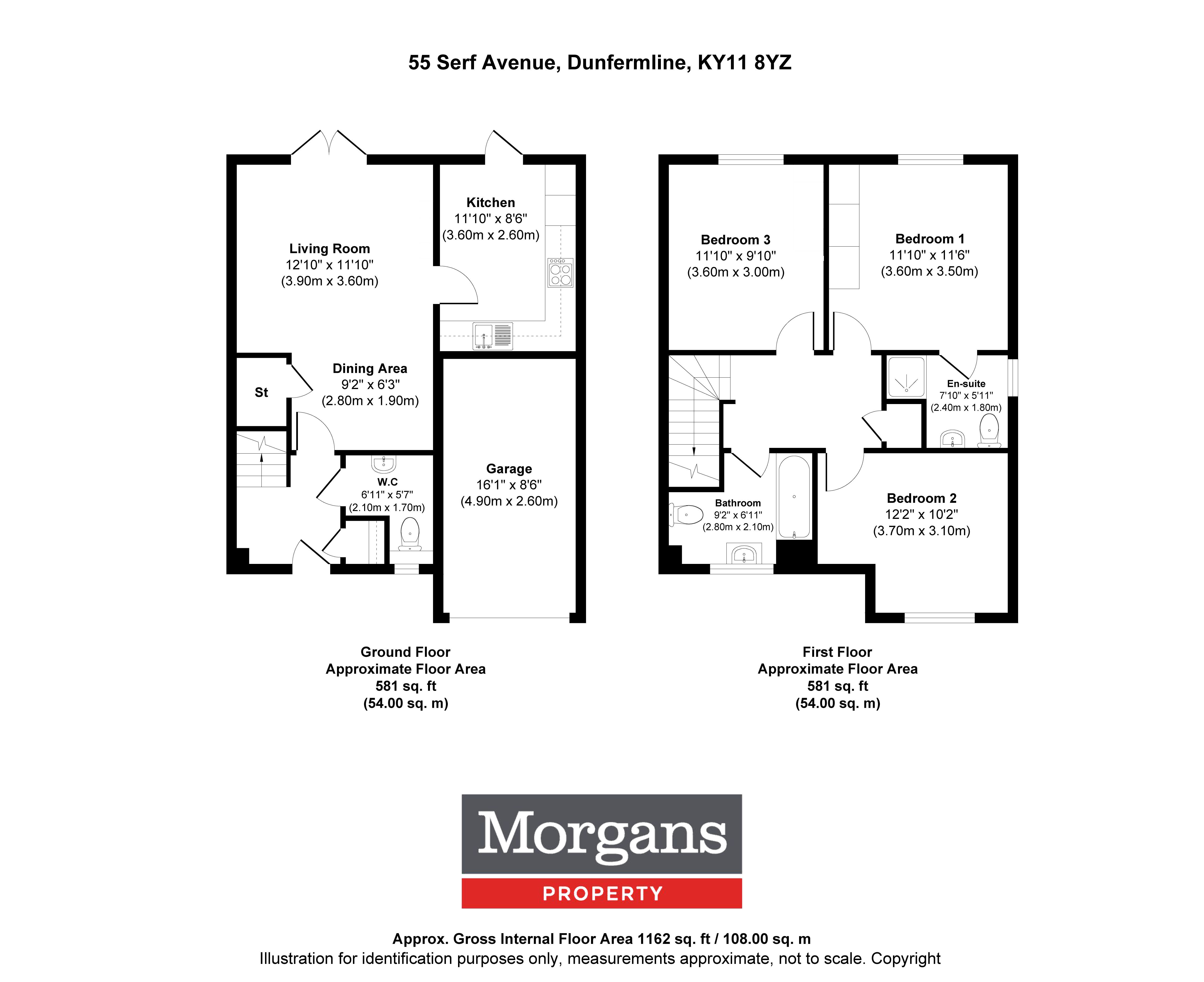 55, Serf Avenue, Dunfermline floorplan
