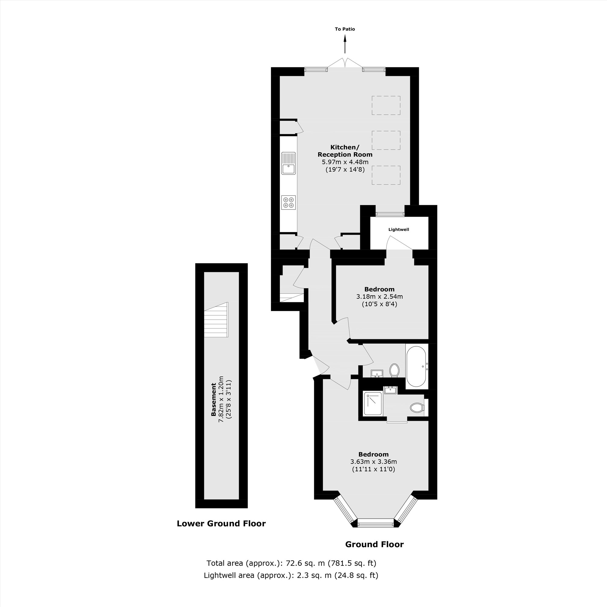 Ground Floor Flat, 485, Fulham Palace Road, London floorplan