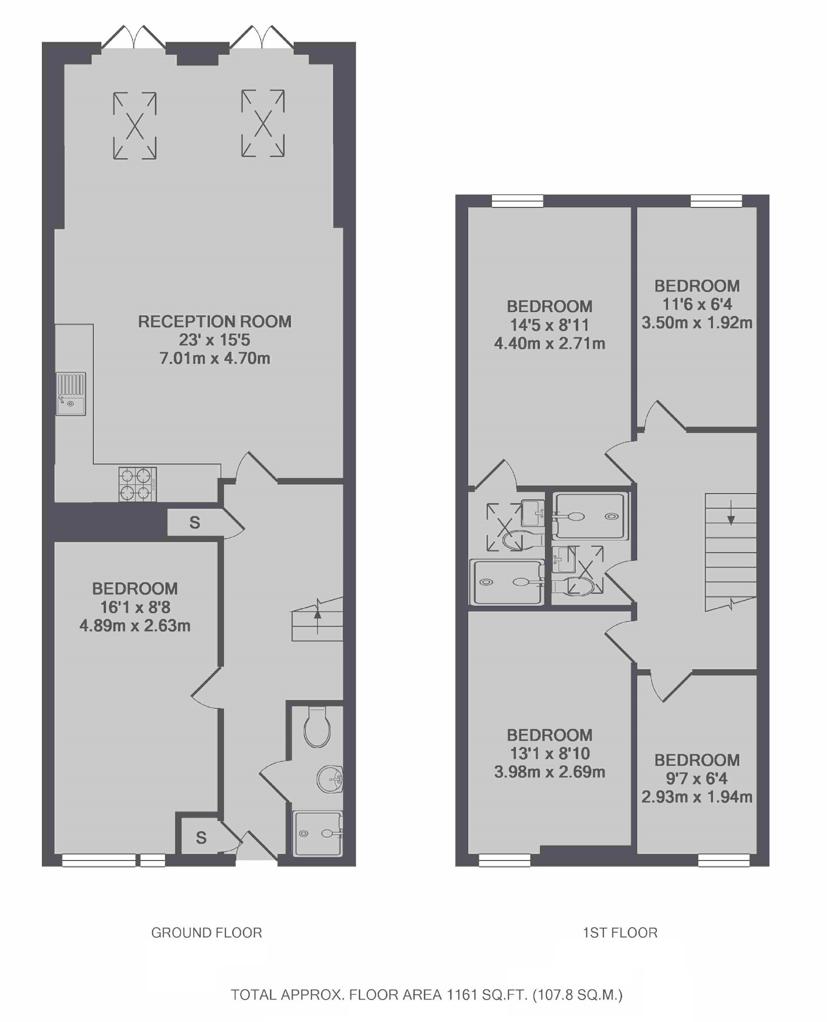 50, Cottage Grove, London floorplan