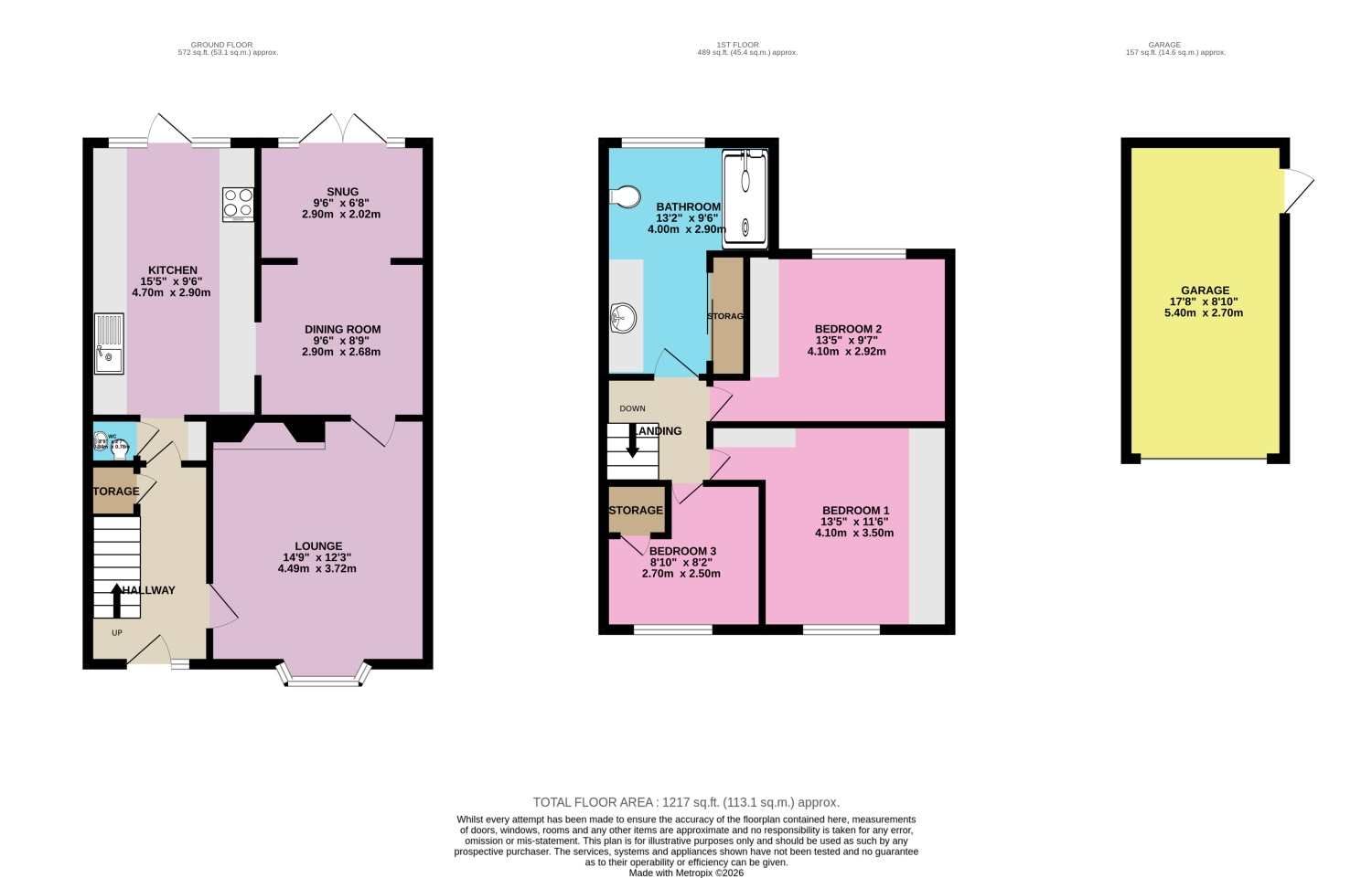 3, Saunders View, Goole floorplan