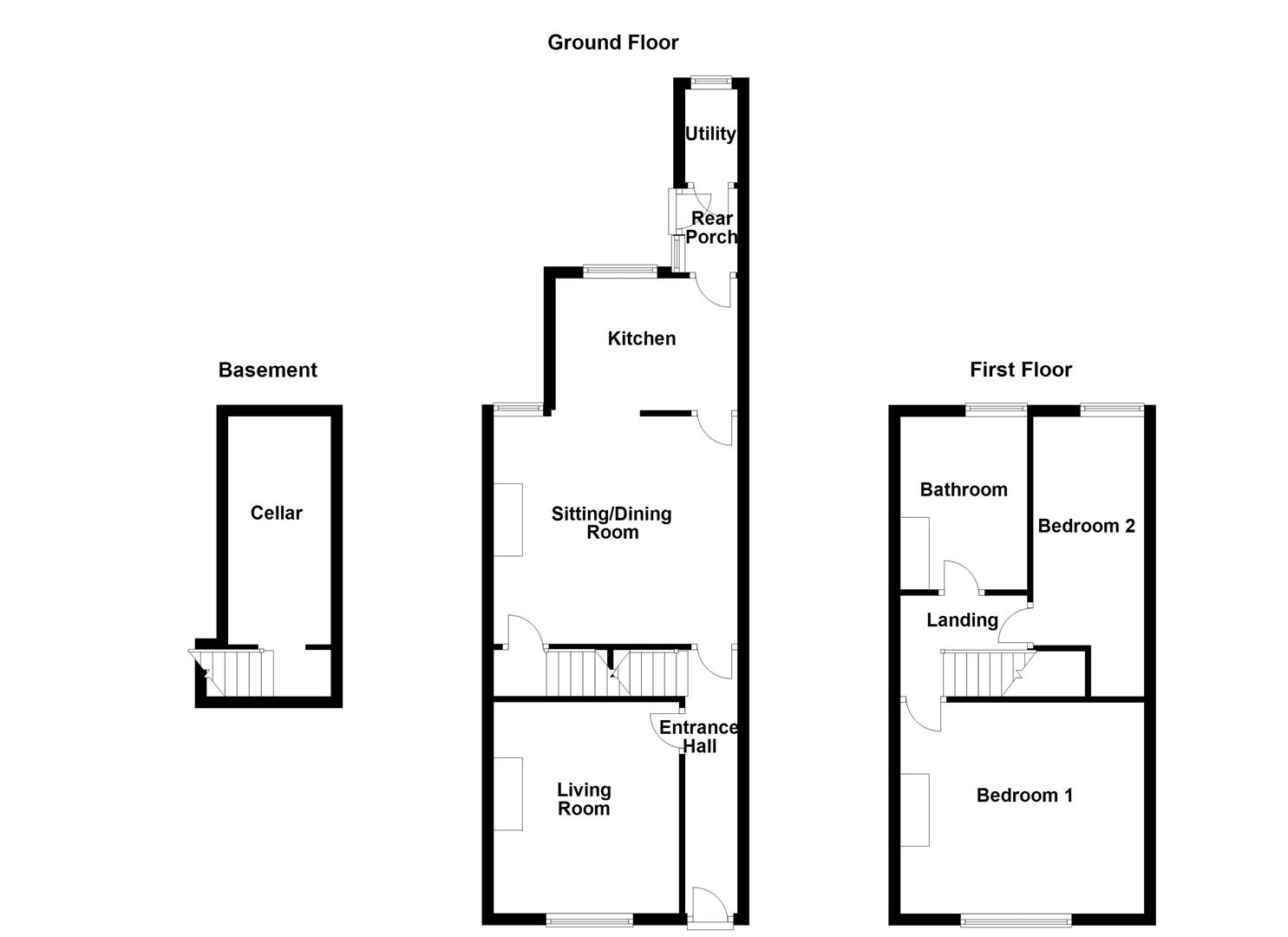 Mill Lane, South Kirkby, Pontefract WF9, 2 bedroom terraced house for