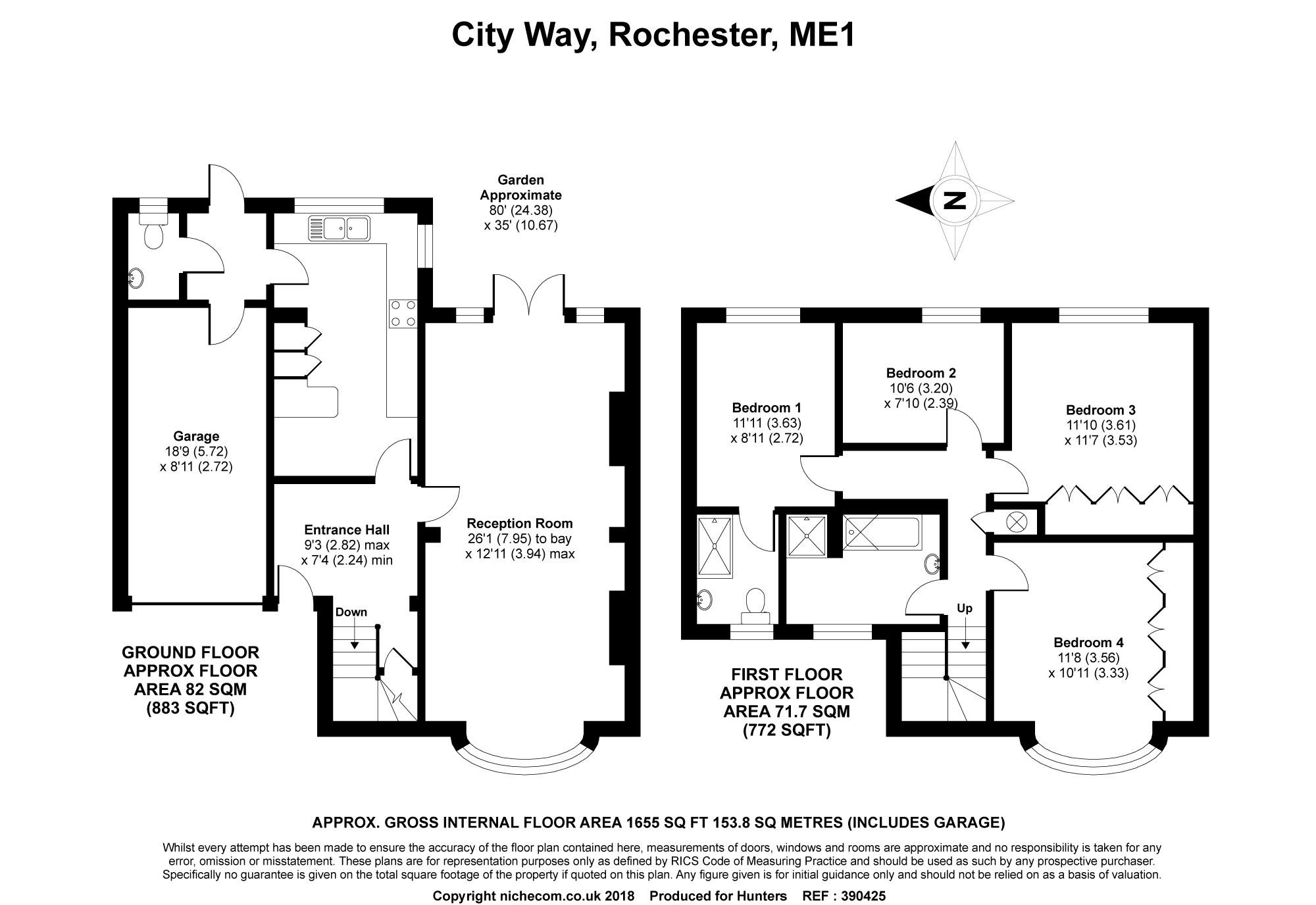 4 Bedrooms Semi-detached house for sale in City Way, Rochester ME1