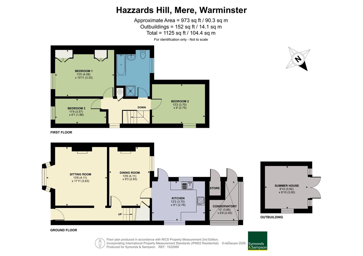 Hillmarton, Hazzards Hill, Warminster floorplan