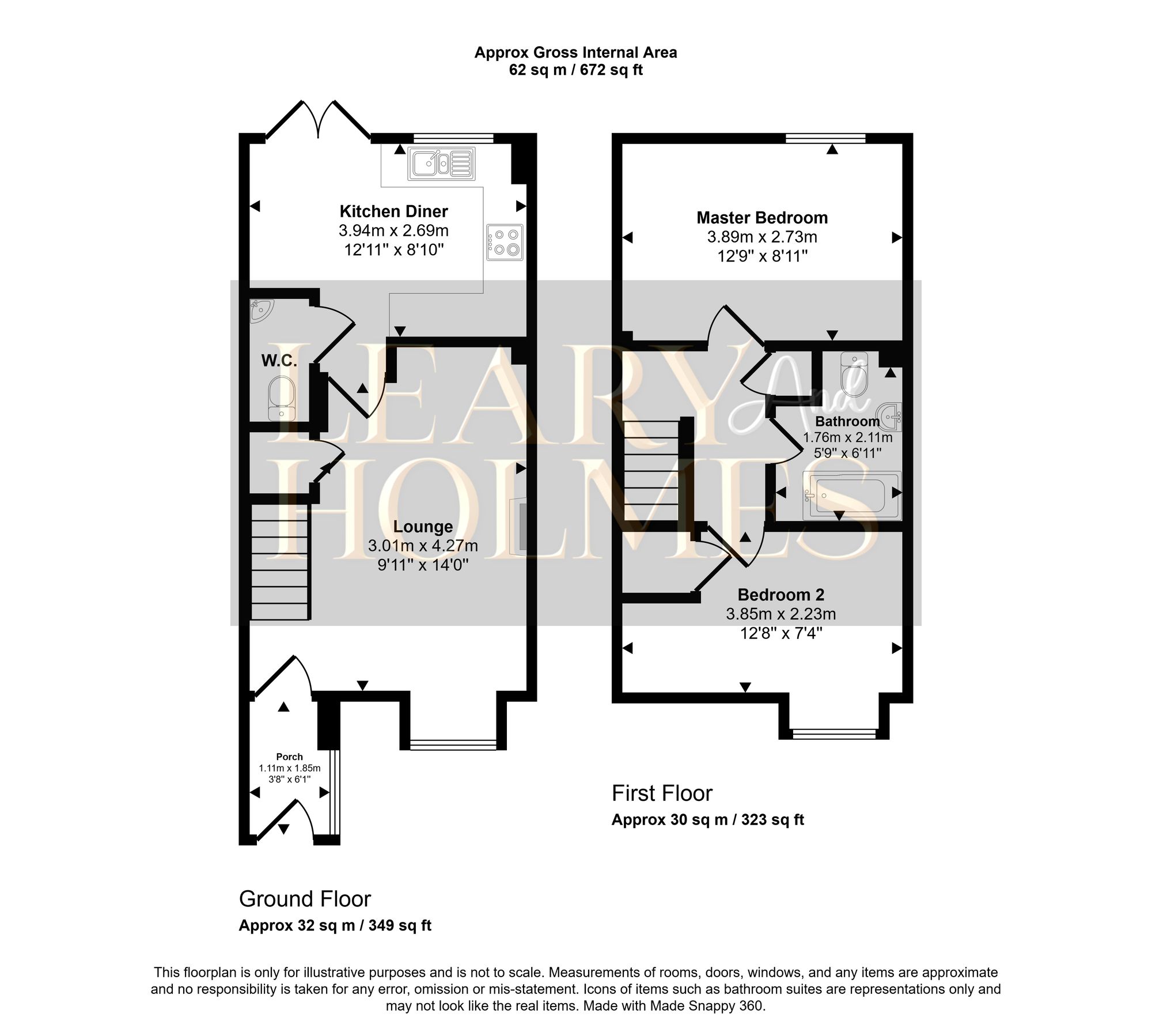 4 Snowberry Grove, South Shields floorplan
