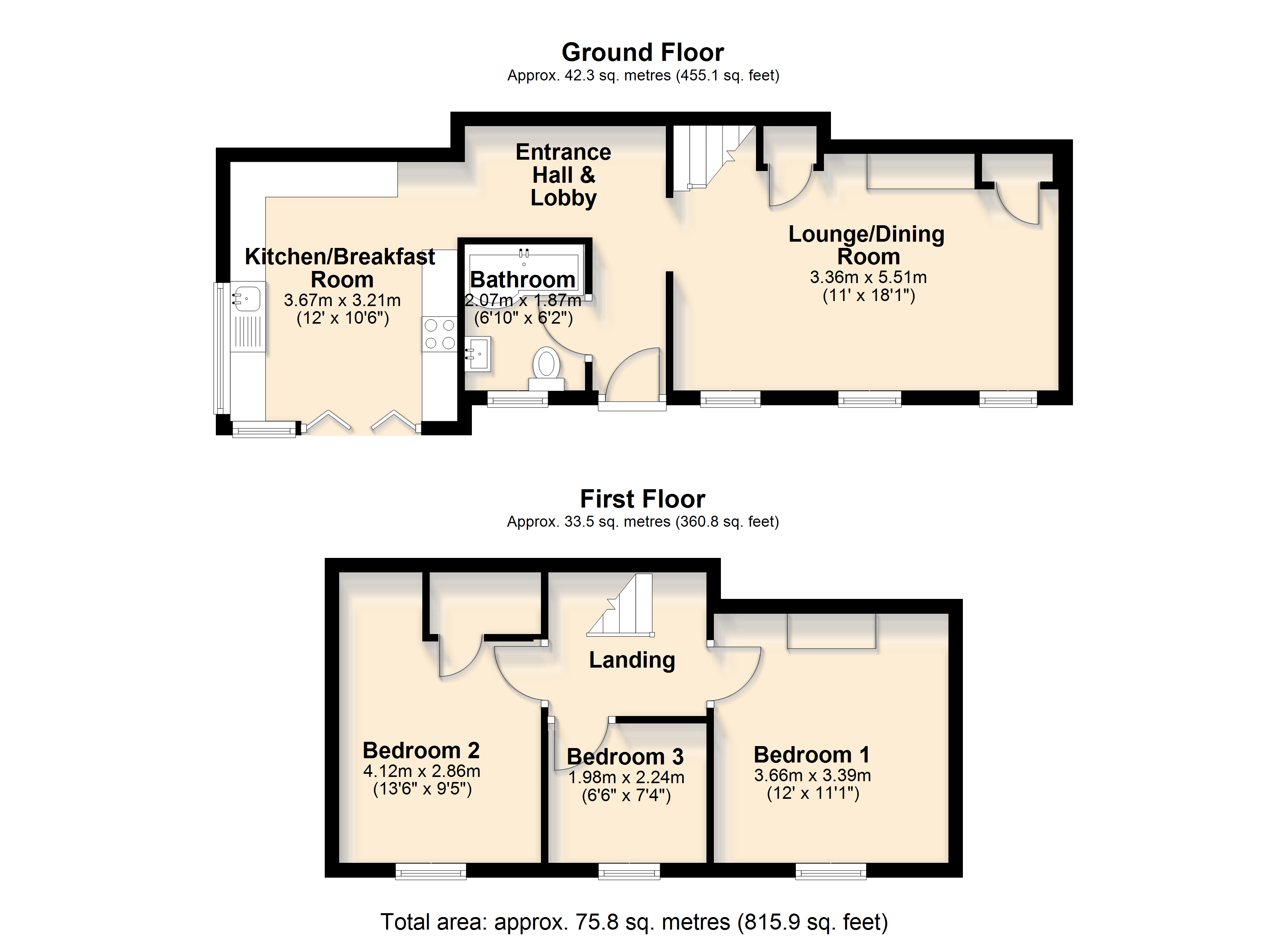 Jasmine Cottage, Kingsbridge floorplan