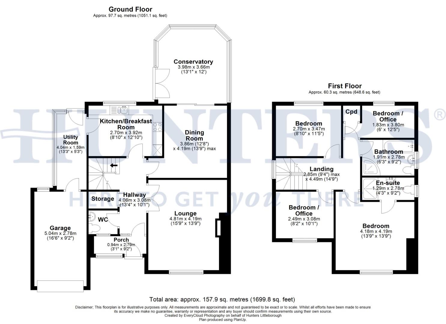 1, Vineyard Close, Rochdale floorplan