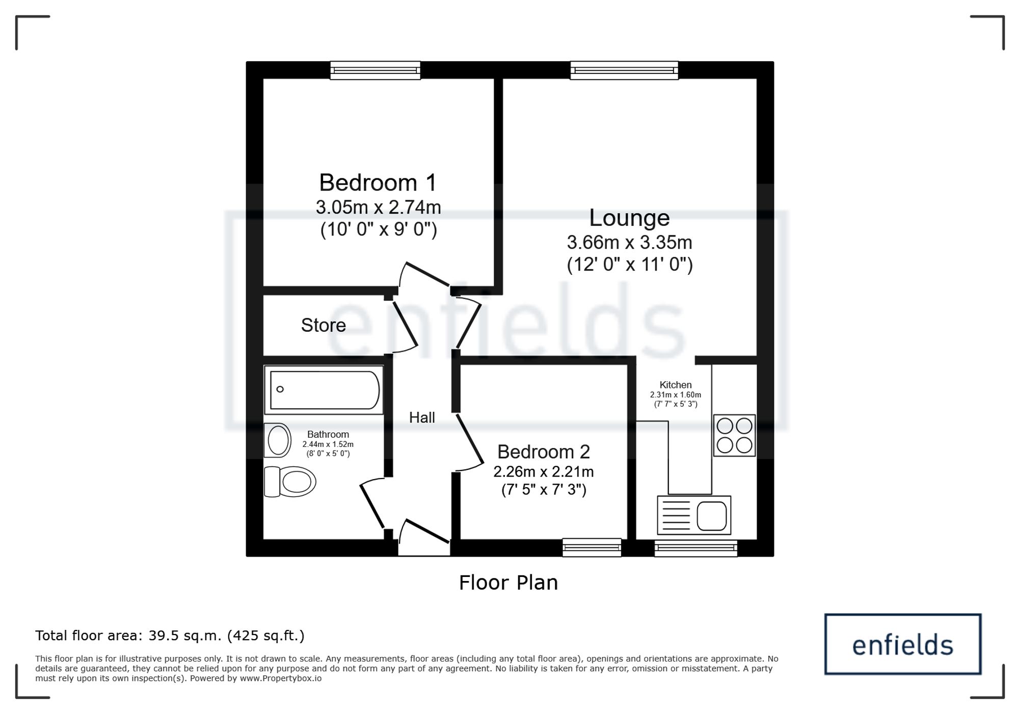 4 Cowley Close, Southampton floorplan