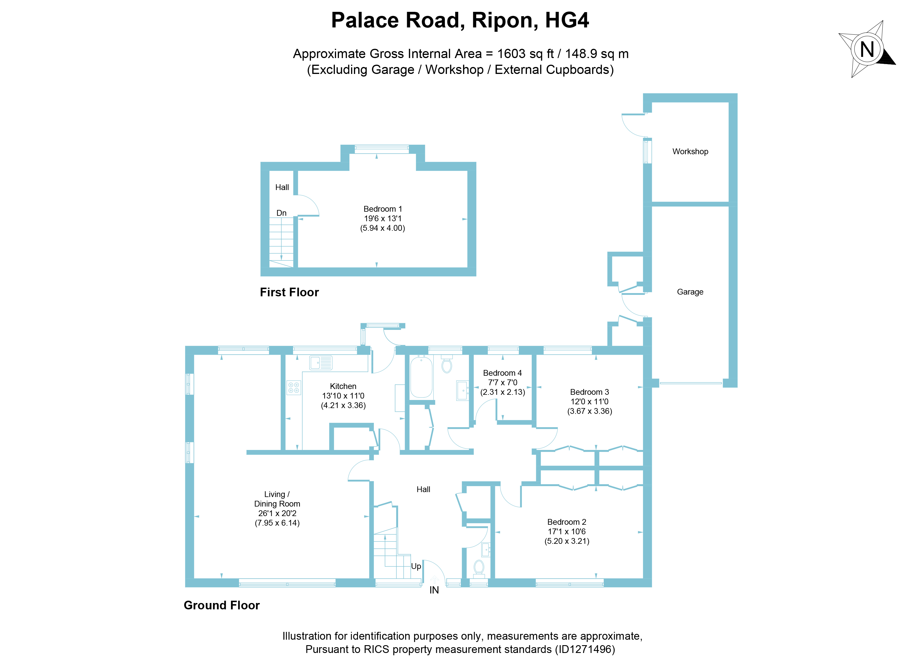 70, Palace Road, North Yorkshire floorplan
