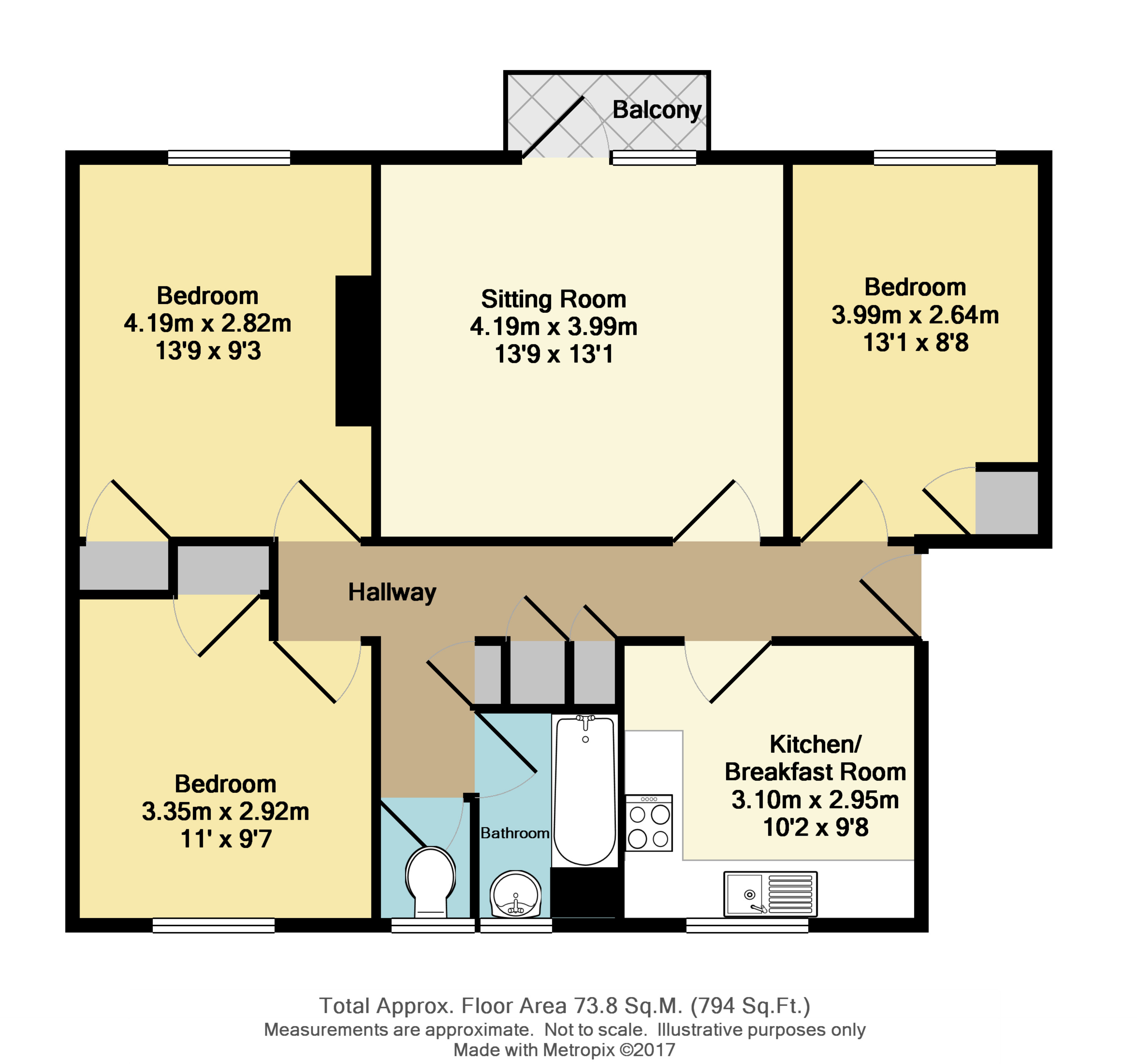 Pirbright House, Kingsnympton, Kingston floorplan