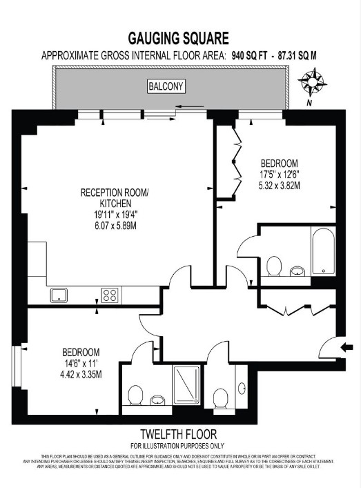 Gauging Square, London floorplan
