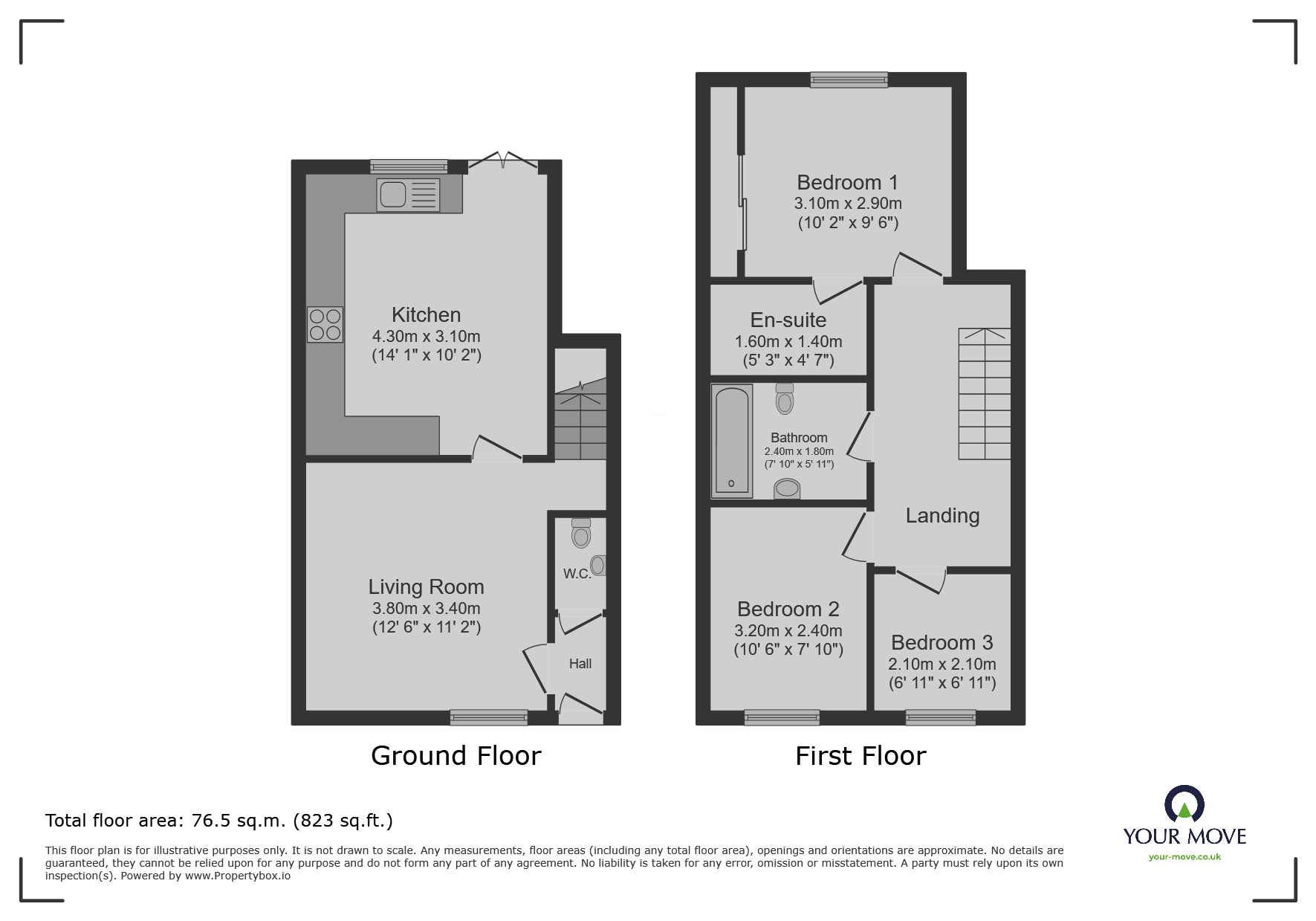 22, Loughland Close, Leicester floorplan