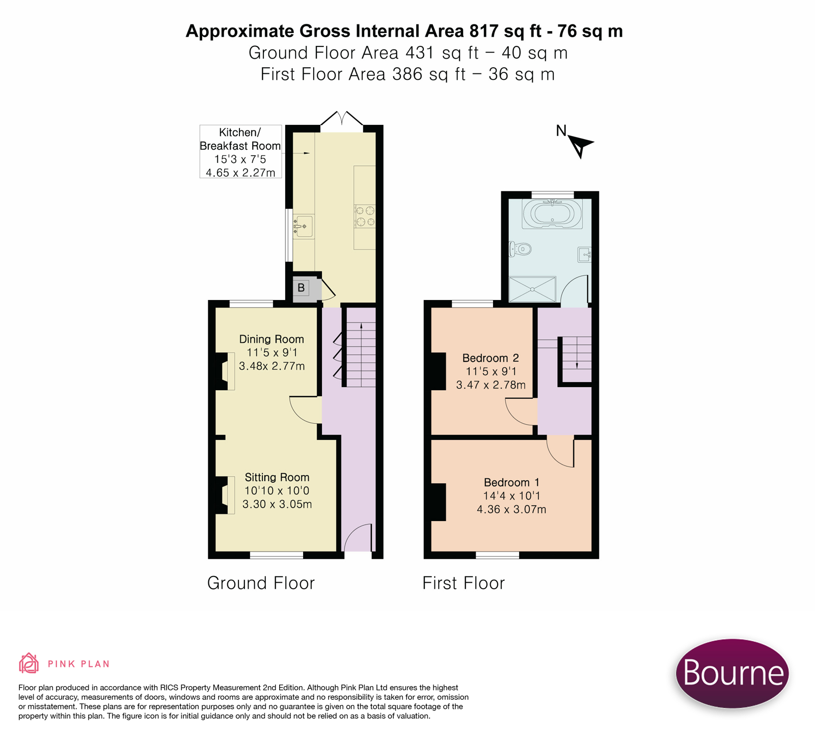 76, Worplesdon Road, Guildford floorplan