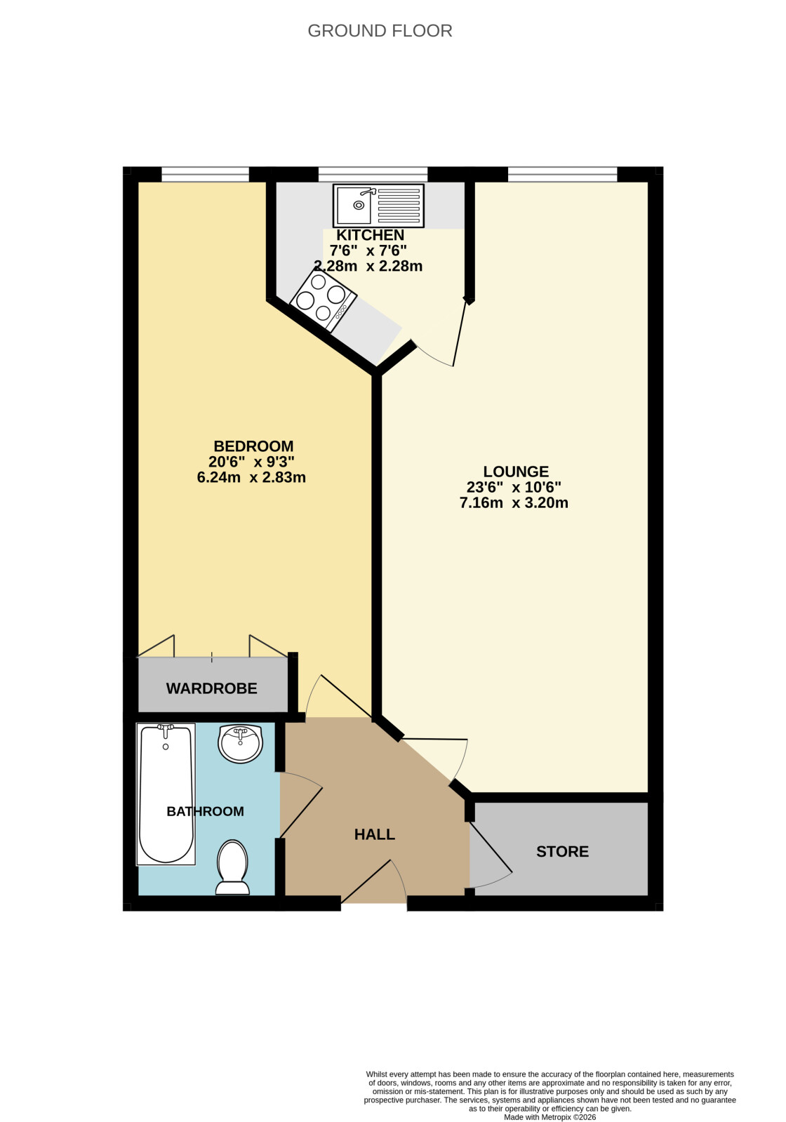 Flat 33, Cooper Court,, Spital Road, Essex floorplan