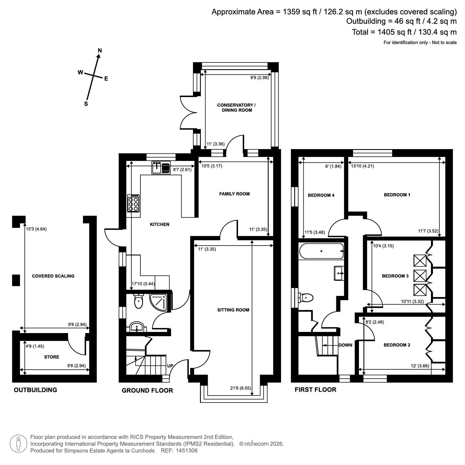 234, Lower Road, Great Bookham floorplan