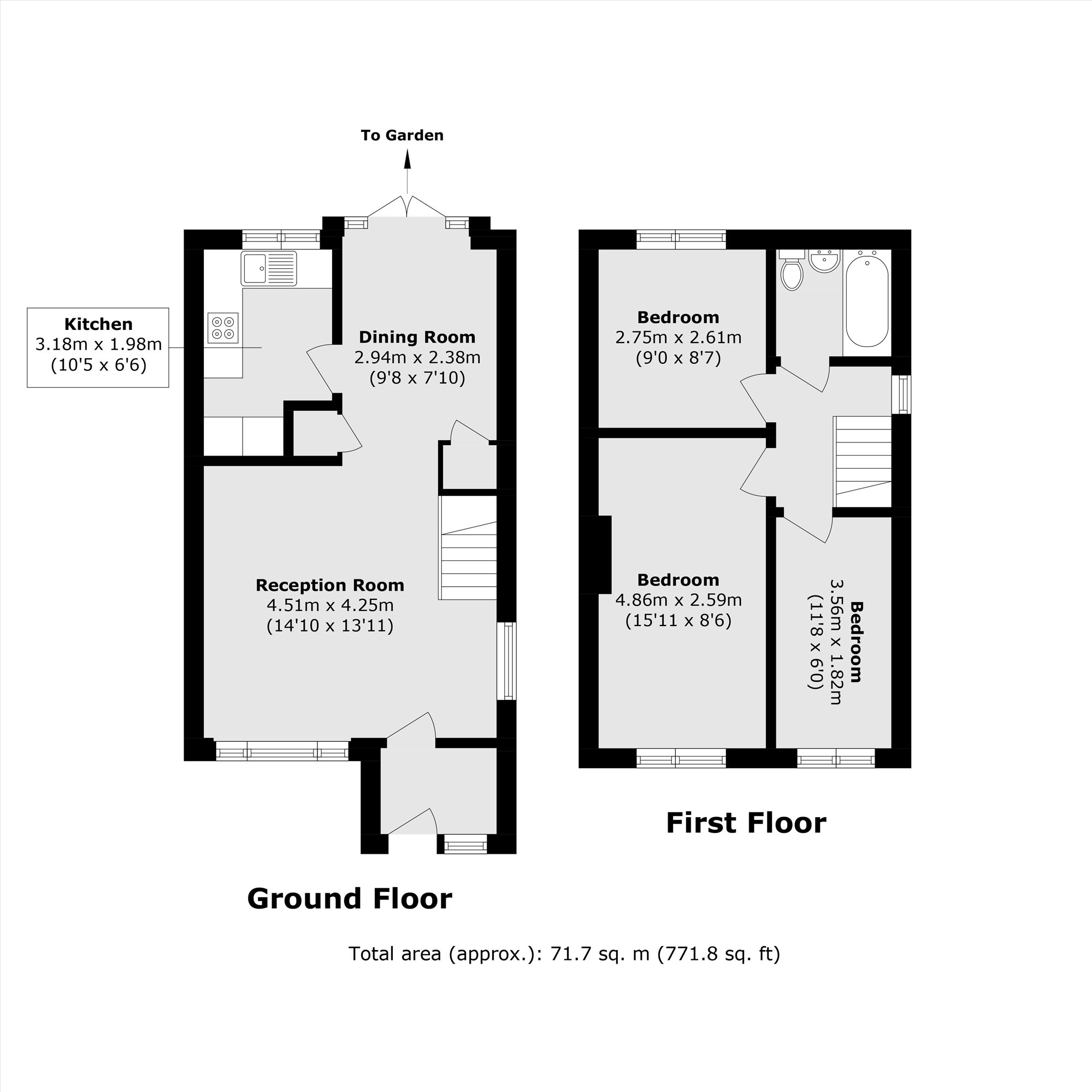 15, Stroud Way, Ashford floorplan