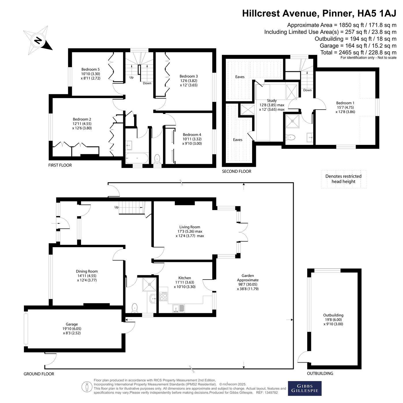 5, Hillcrest Avenue, Pinner floorplan