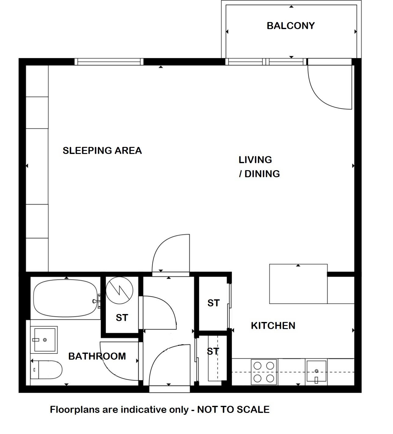 1/5, 59 Rose Street, Glasgow floorplan