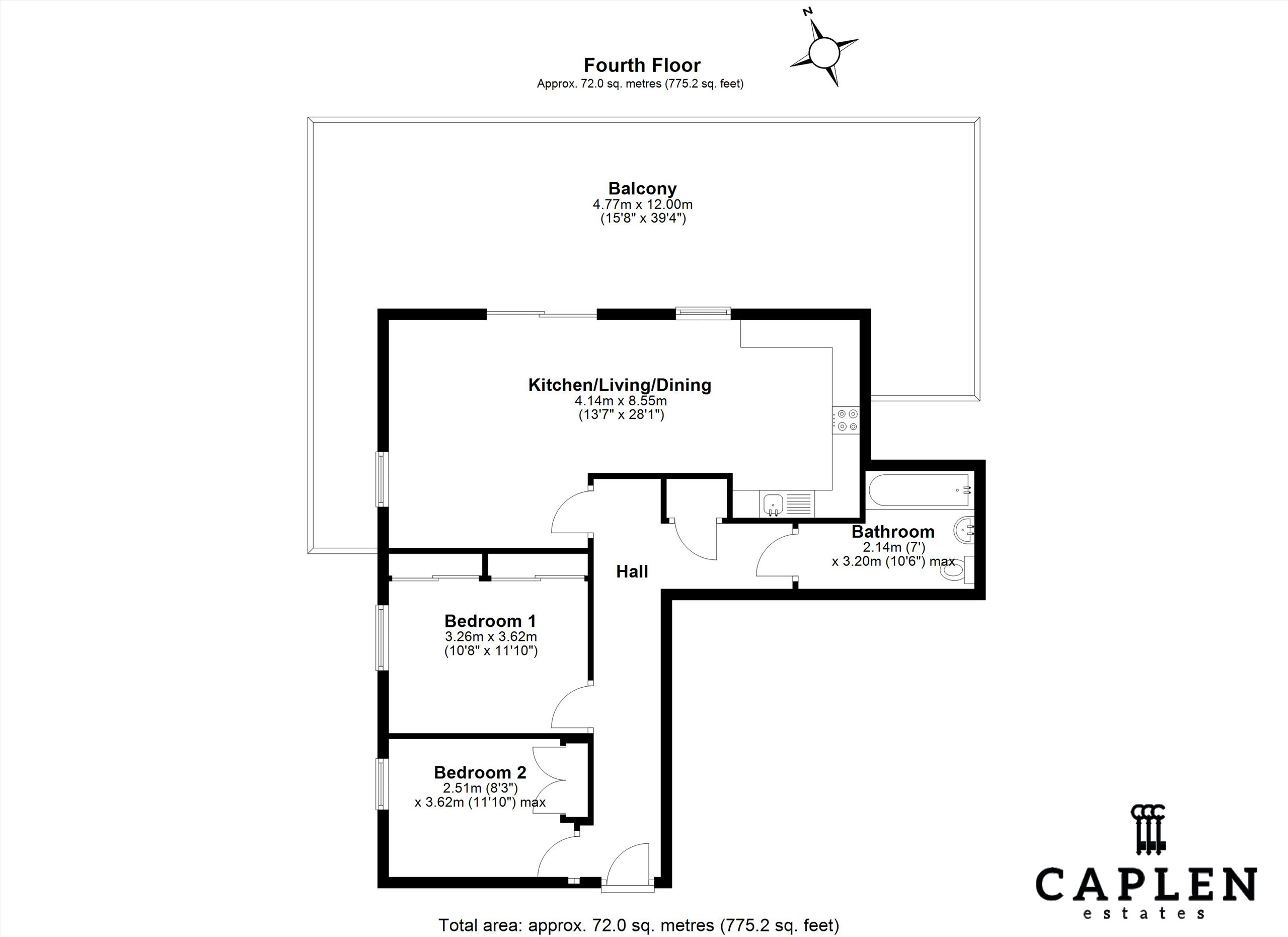Flat 54, 86, Scenix House, Chigwell Road, London floorplan