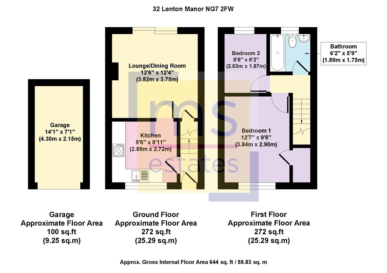32, Lenton Manor, Nottingham floorplan