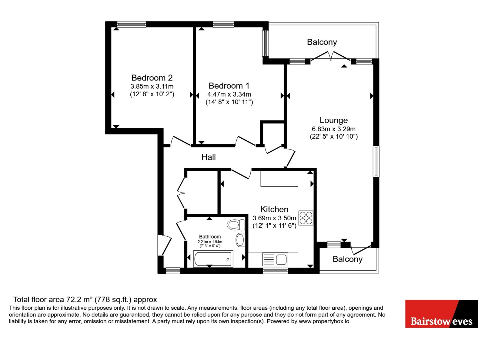 Flat 20, Greengage Court,, Broadis Way, Rainham floorplan