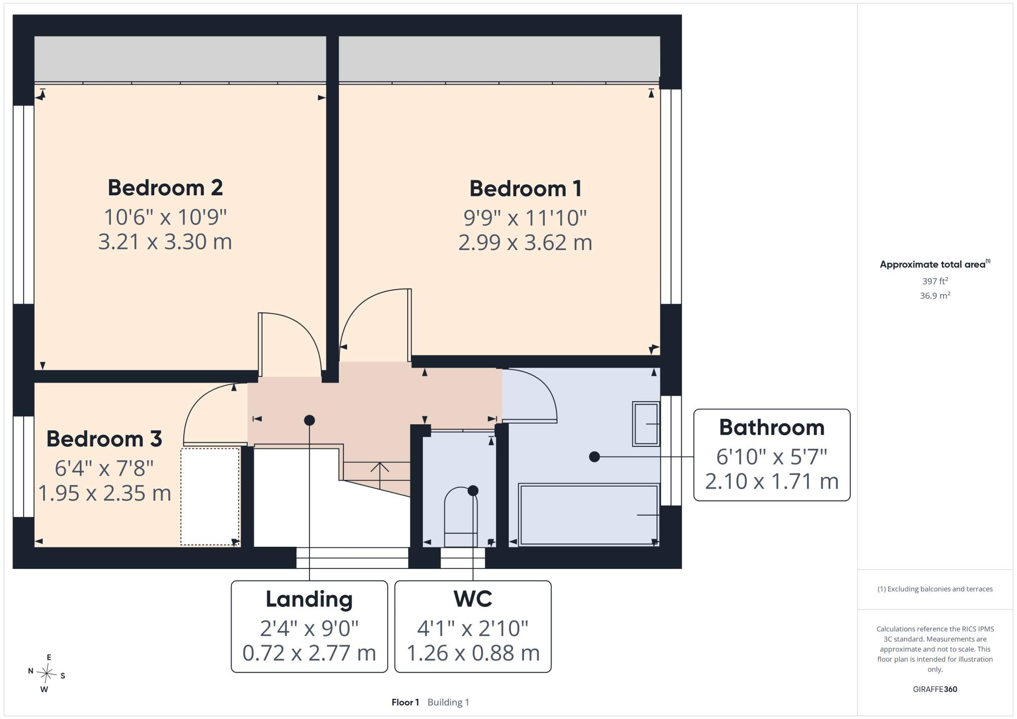 39, Heol Erwin, Rhiwbina floorplan