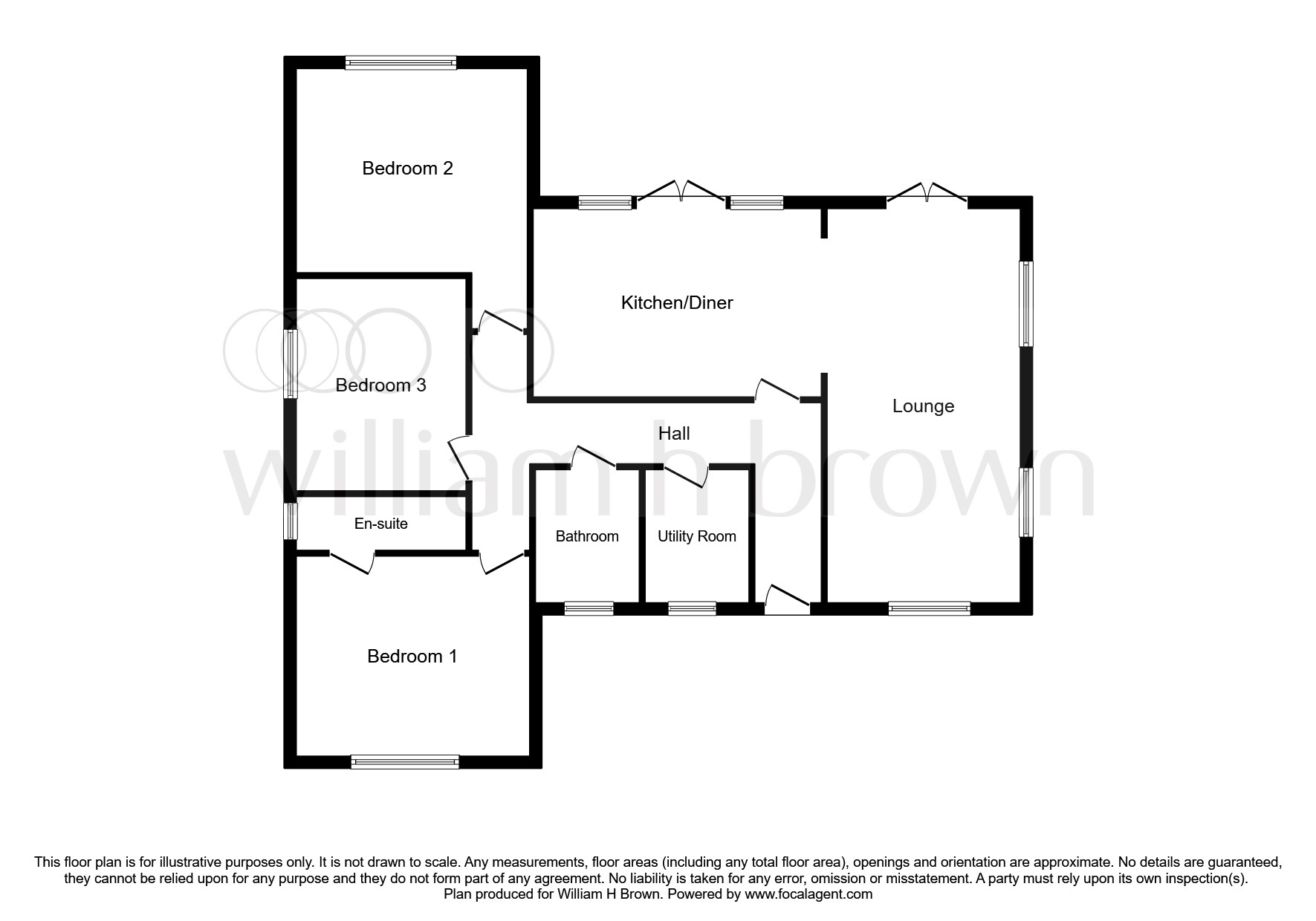 Wisbech Road, March PE15, 3 bedroom detached bungalow for sale