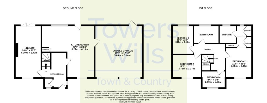8, Drakes Meadow, Yeovil floorplan